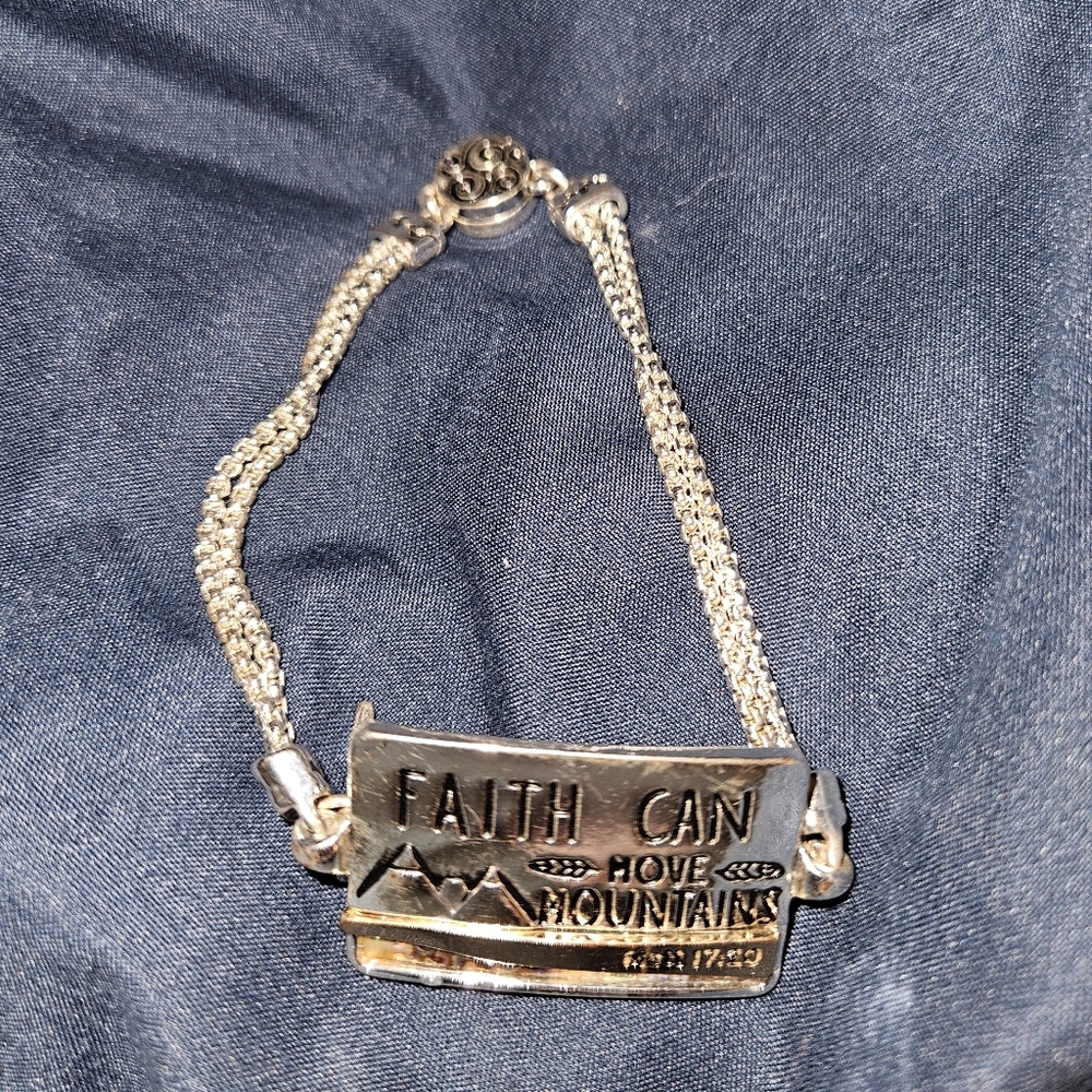 Silver Faith Anklet